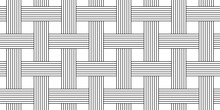 Black White Woven Seamless Pattern