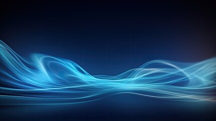 Wall Mural - blue waves abstract modern background presentation for product placement