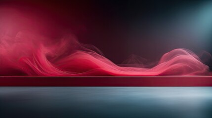 Wall Mural - red smoke product abstract modern background presentation for product placement