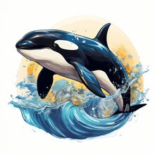 Killer Whale T-shirt Design