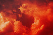 Leinwandbild Motiv The red sky background looked like smoke and fire. bomb Violent. for wallpaper, backdrop and design.