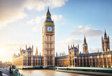 Fototapeta Big Ben - A Beautiful View of Big Ben and the Palace of Westminster in London UK