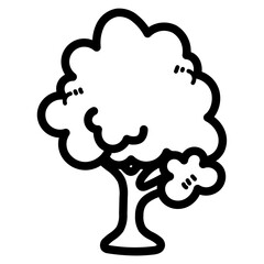 tree line icon style