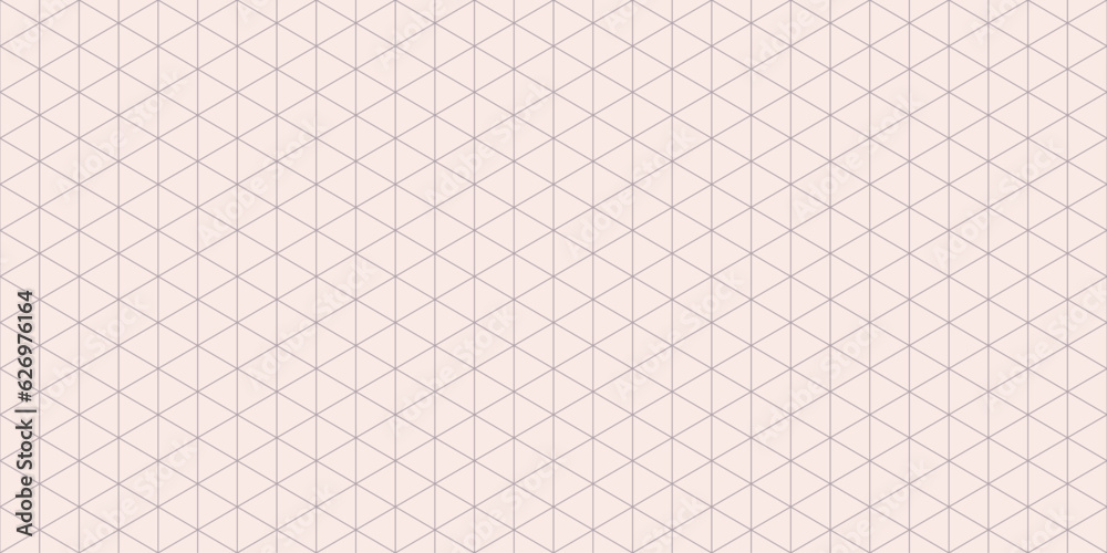 Subtle triangular grid vector seamless pattern. Thin lines texture, delicate minimalist lattice, mesh, net, triangles, hexagons. Abstract minimal background. Repeat design for decor, print, wallpaper