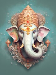 Happy Ganesh Chaturthi, lord ganesha, ganpati, Generative ai.