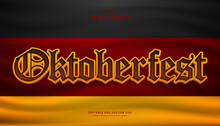 Decorative Oktoberfest Germany Festival Editable Text Effect Vector Design