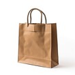 © Tirtonirmolo - Recycle paper shopping bag with handle isolated white background.