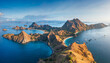 © Satoriphotos - Panoramic view of Padar Island in a morning from Komodo Island National Park, Labuan Bajo, Flores, Indonesia