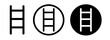 © Gopal - ladder vector icon set. home tall metal ladder symbol.
