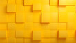 canvas print picture - Dunkel Gelb zu Hell Gelb Blöckchen Texture Hintergrund Design mit Farbverlauf Generative Ai