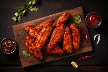 Poster - Hot and Spicy Buffalo Chicken Wings