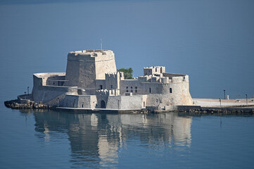 Canvas Print - Bourtzi fortress in Nafplio, Greece