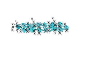 Wall Mural - color shine, diamond and star burst with sparkle, glow and glitter. a bright flare and light of blue