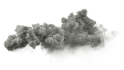 Poster - Isolated darkness rainstorm clouds on transparent backgrounds 3d render png