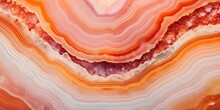 Generative AI, Natural Volcanic Agate Stones Close-up Light Orange, Apricot Crush And Golden Texture. Wallpaper Background, Quartz Marble, Decorative Rock Pattern..