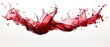 © Александр Марченко - Red wine splash on white background.