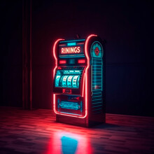 Casino Machine In The Room. Generative AI