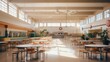 © Generative Professor - School cafeteria interior design