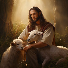 Jesus Christ The Protector Of Animals - 
Jesus Christus Der Beschützer Der Tiere