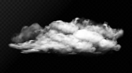 Wall Mural - Vector cloud of smoke or fog. Fog or cloud on an isolated transparent background. Smoke, fog, cloud png vector