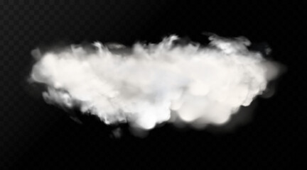 Wall Mural - Vector cloud of smoke or fog. Fog or cloud on an isolated transparent background. Smoke, fog, cloud png
