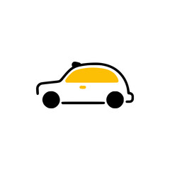 Poster - simple taxi car transportation logo vector illustration template design