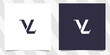 letter vl lv logo design