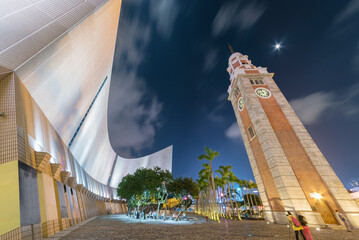 Wall Mural - Old Clock Tower in Hong Kong