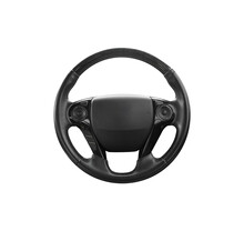 Black Steering Wheel Isolated, Car Steering Wheel, Png File