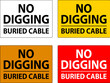 © Seetwo - No Digging Sign, Buried Cable Sign
