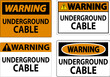 © Seetwo - Warning Sign, Underground Cable