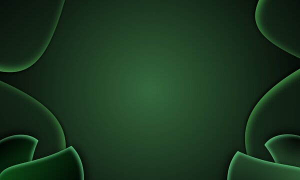 Abstract blur background light green smooth dark green gradient for graphic texture.