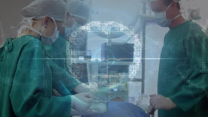 Poster - Animation of human brain and data processing over diverse surgeons at operating theatre