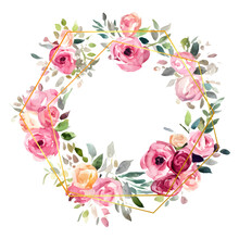 Vintage Rose Frame Template Free Stock Photo - Public Domain Pictures