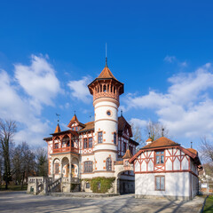 Poster - old house with tower at Starnberg Bavaria Germany