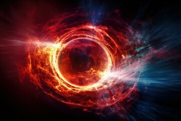 Wall Mural - red cosmos hole. generate ai