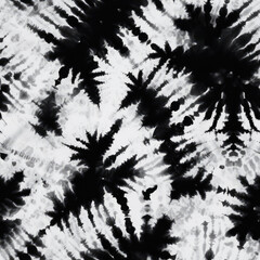 Black and white tie dye monochrome