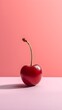 a cherry with a stem