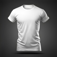 Poster - white t shirt template