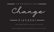 Change Best Alphabet Beautiful Signature Brush Handwritten Type Font 3