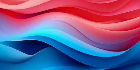 Wall Mural - Abstract background with color and shape composition - Generative AI