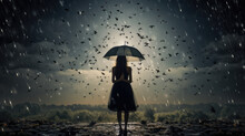 Girl With Umbrella