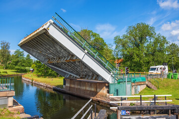 Sticker - Road bridge opened over canal