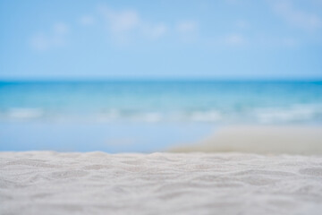 Canvas Print - Sand beach and wave background