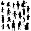 © mailvelous - set of toddler silhouette