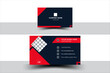 © SiddikiAbuBakkor - Luxury business card geometric rad design.Modern vector business card templete