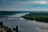 Fototapeta Desenie - Rzeka Wisła most