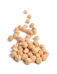 Wall Mural - Chickpea or chick pea or Bengal gram, chhana, chana, garbanzo or garbanzo bean, or Egyptian pea. Isolated