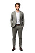 © olegganko - Businessman isolated. Illustration AI Generative.