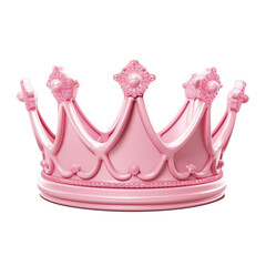 Pink princess crown isolated